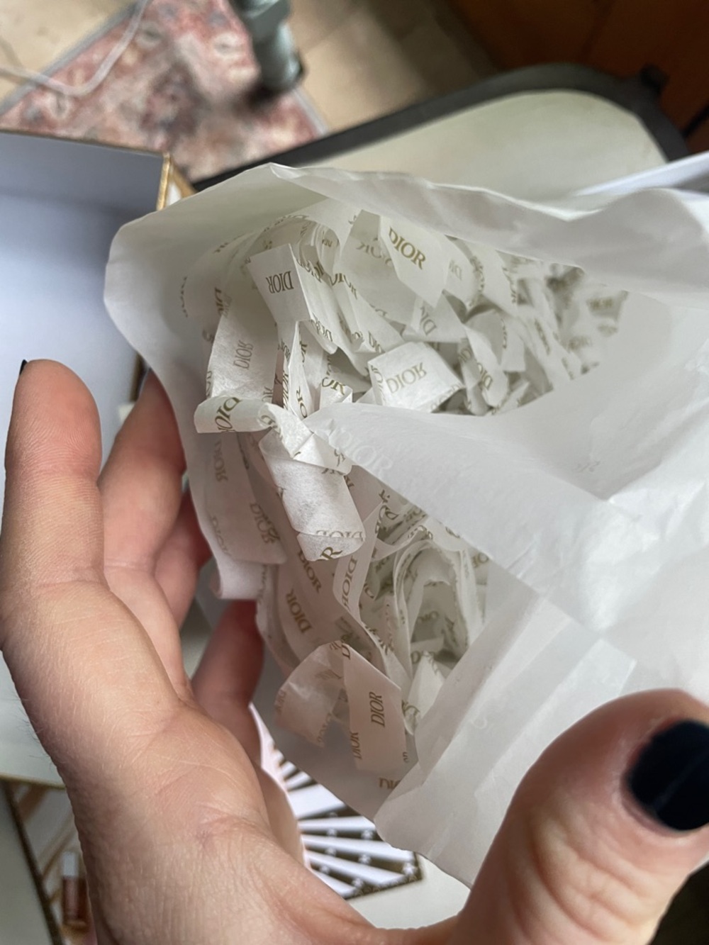 Christian Dior Gold & White Decorative Box Lipstick Sample Packing Materials - Picture 12 of 14